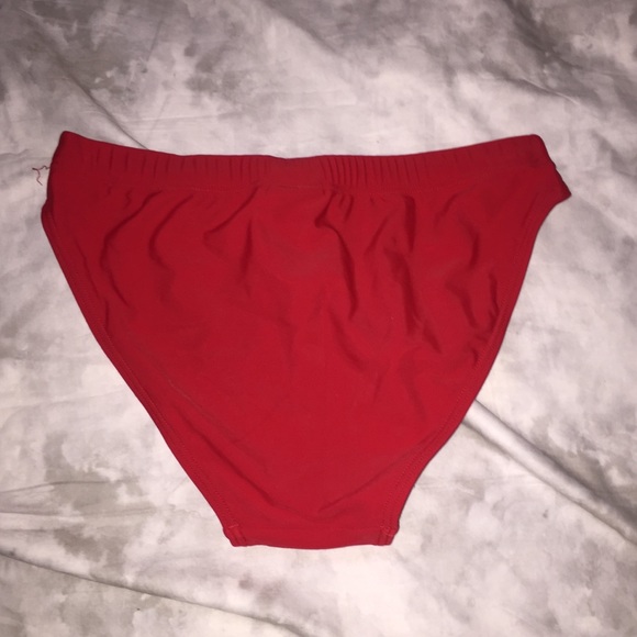 Club Swim Red Bikini Bottoms - Picture 2 of 4